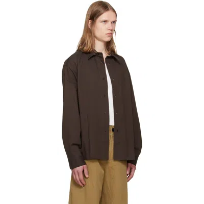 Studio Nicholson Brown Hal Shirt In Multi