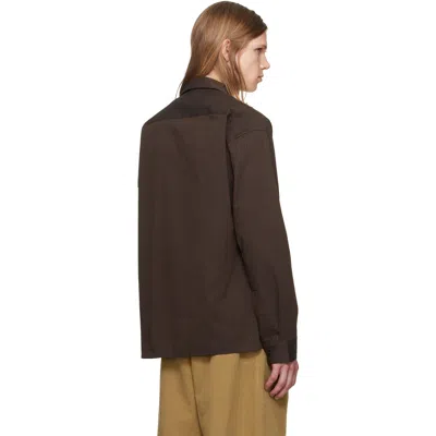 Studio Nicholson Brown Hal Shirt In Multi