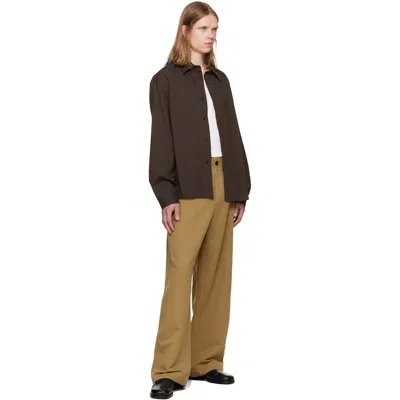 Studio Nicholson Brown Hal Shirt In Multi