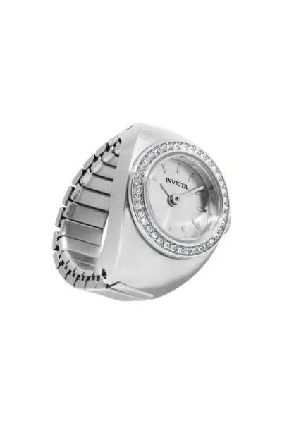 Invicta Mini Ring Watch In Silver