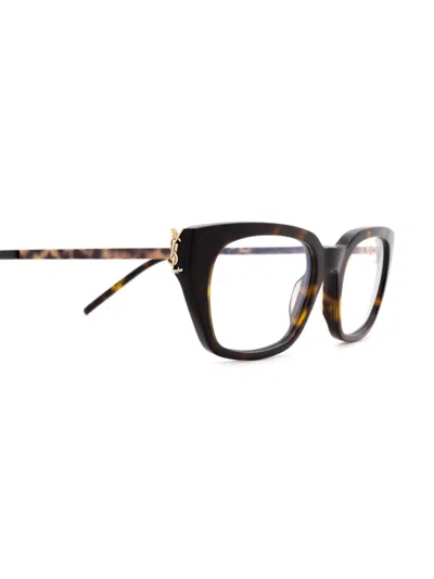 Saint Laurent Rectangle-frame Glasses In Black