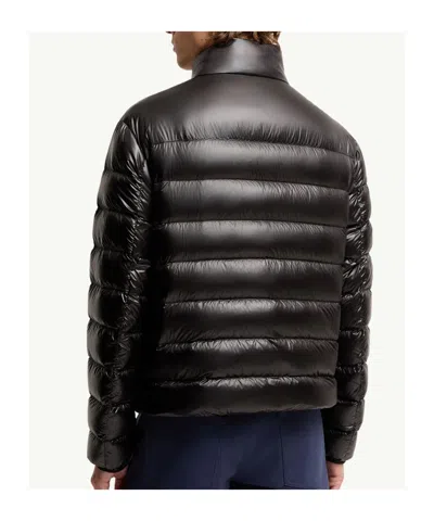 Moncler Water-repellent Micro Ripstop Down-filled Jacket With Drawstring Hem In Black