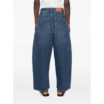 Studio Nicholson Belt Loop Jeans In Blue