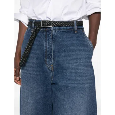 Studio Nicholson Belt Loop Jeans In Blue