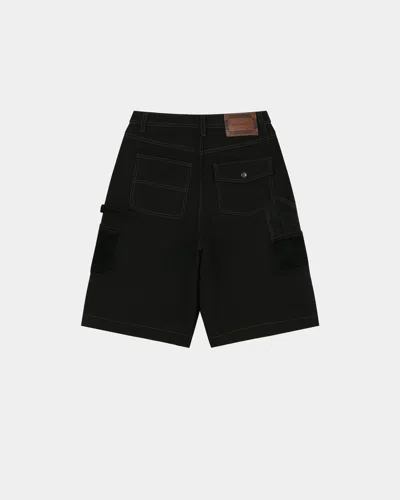 Andersson Bell Patchwork Cargo Shorts In Black