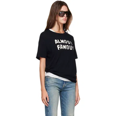 R13 Almost Famous Distressed-effect T-shirt In Black