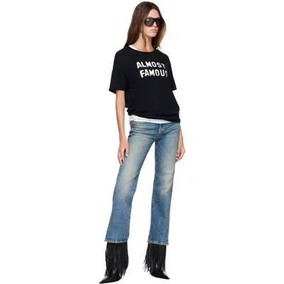 R13 Almost Famous Distressed-effect T-shirt In Black