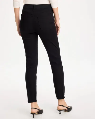 Chico's Pull-on Slim Ankle Jeggings In Black In Black