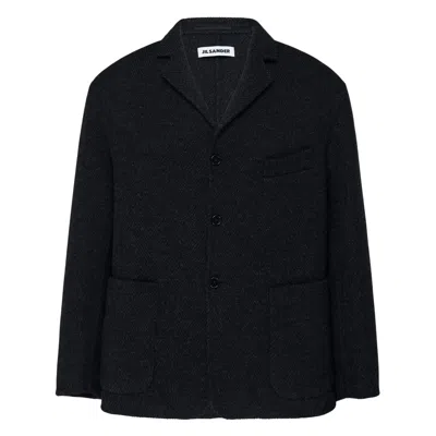 Jil Sander Double Split Sport Jacket In Black