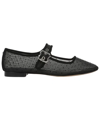 Sam Edelman Michaela Mesh Mary Jane Flat In Black