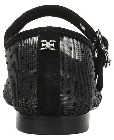 Sam Edelman Michaela Mesh Mary Jane Flat In Black