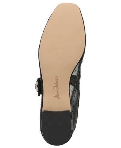 Sam Edelman Michaela Mesh Mary Jane Flat In Black
