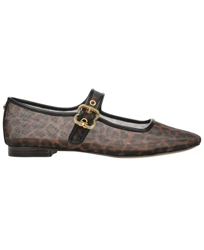 Sam Edelman Michaela Mesh Mary Jane Flat In Brown
