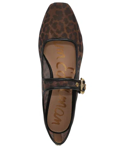 Sam Edelman Michaela Mesh Mary Jane Flat In Brown