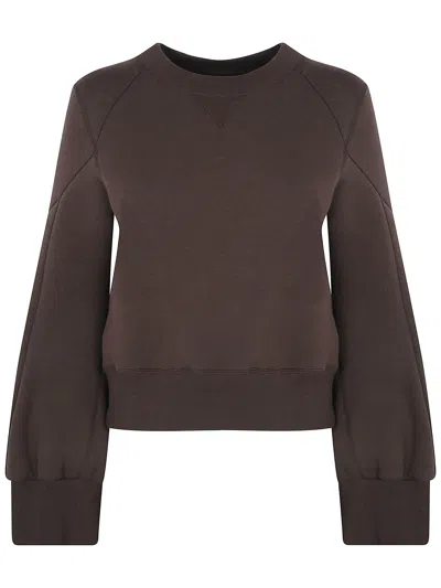 Sacai Sponge Sweat Pullover In Brown