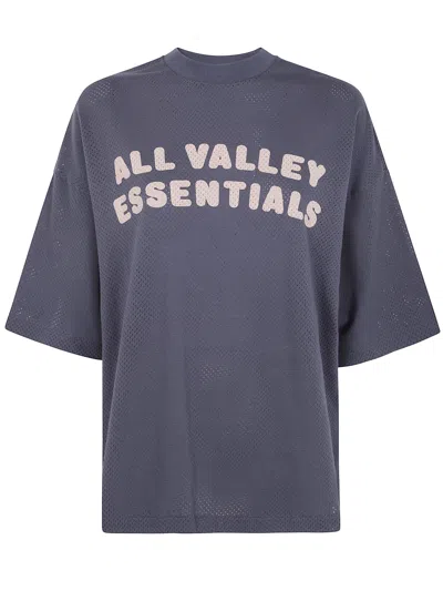 Essentials Sport-mesh Merch T-shirt In Gray