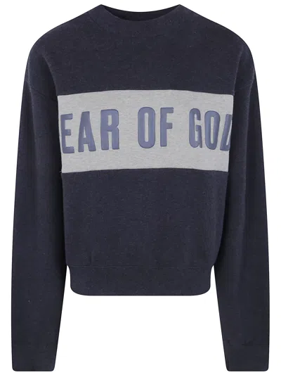 Essentials Panelled Classic Sweatshirt In Blue