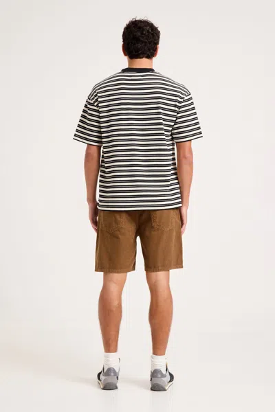 Rolla's Jeans Us Emblem Stripe Tee In Emblem Stripe Tee