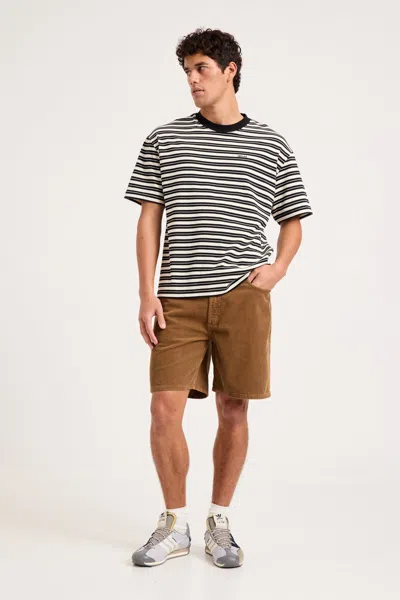 Rolla's Jeans Us Emblem Stripe Tee In Emblem Stripe Tee