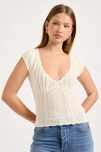 Rolla's Jeans Us Iris Knit Top In Iris Knit Top