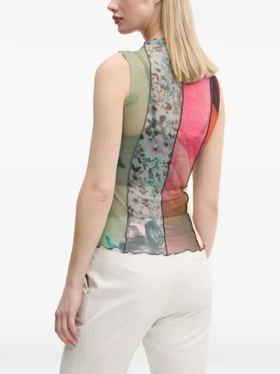 Desigual Abstact-print Top In Multi