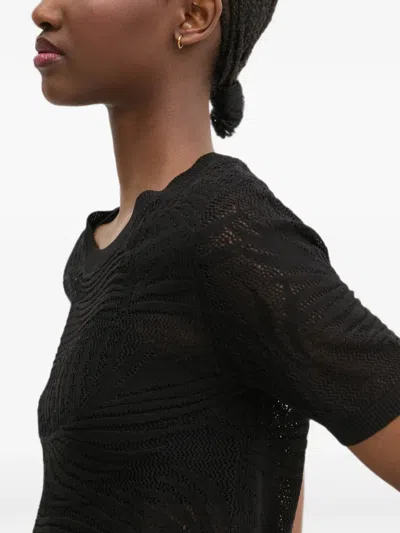 Desigual Patterned T-shirt In Black