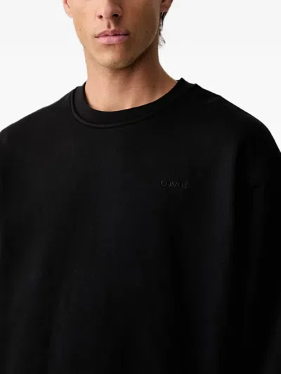 Levi's Logo-embroidered Sweatshirt In Black