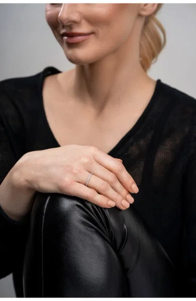 Bony Levy Diamond Stacking Ring In Silver