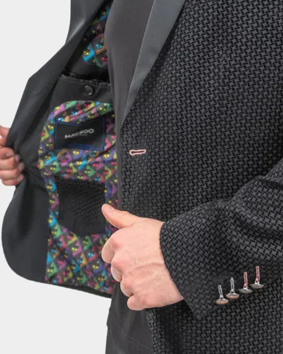 Maceoo One-button Blazer In Black