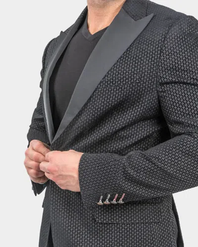 Maceoo One-button Blazer In Black