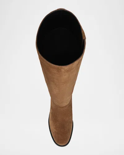 Vince Adan Tall Leather Boot In Elmwood -