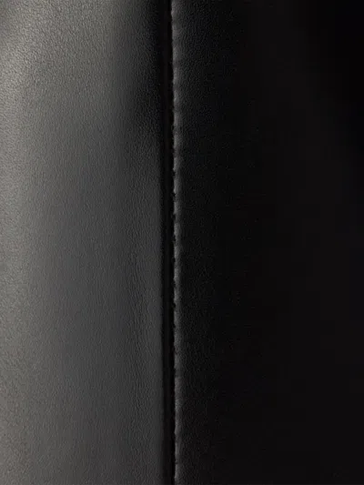 Prada Leather Booties In Black