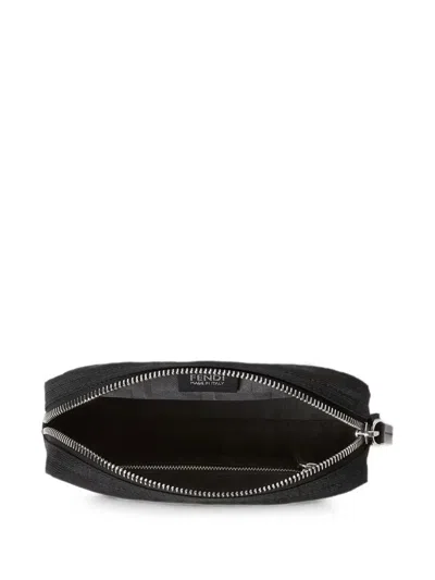 Fendi Medium-sized Vanity Case With Central Zippered Compartment In Black