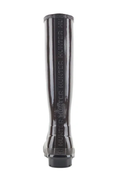 Hunter Lily Waterproof Rain Boot In Brown