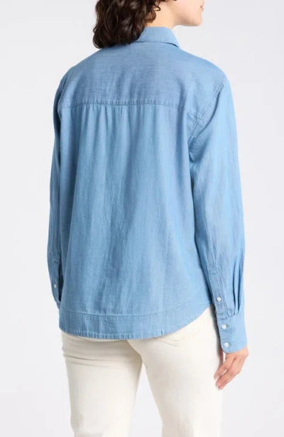 Caslon ® Chambray Core Button Front Shirt In Multi