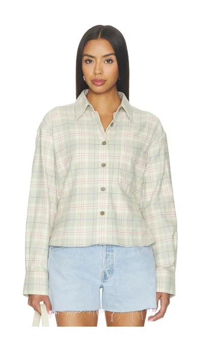 Closed Check-print Oversized Shirt In Neutral