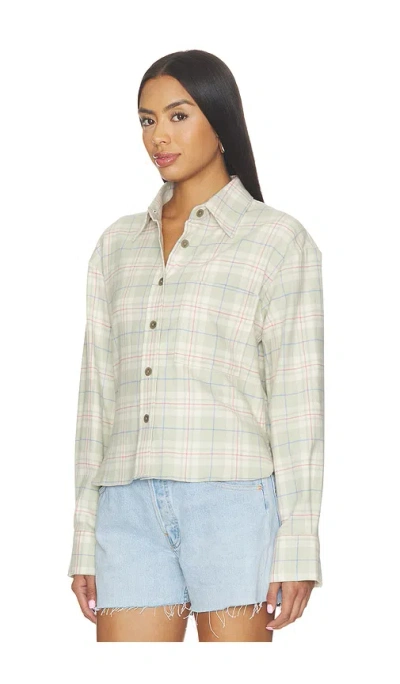 Closed Check-print Oversized Shirt In Neutral