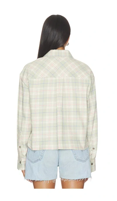 Closed Check-print Oversized Shirt In Neutral