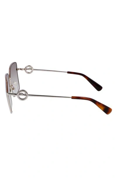 Longchamp Medallion 55mm Gradient Square Sunglasses In Multi