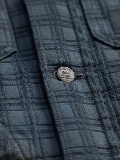 Rrl 체크 패턴 코튼 재킷 In Blue