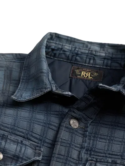 Rrl 체크 패턴 코튼 재킷 In Blue