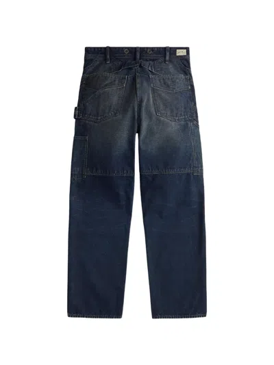 Rrl 패치워크 코튼 진 In Blue