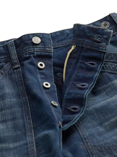 Rrl 패치워크 코튼 진 In Blue