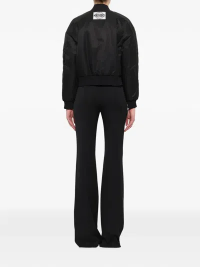 Kenzo Logo-patch Zip-up Jacket In Multi