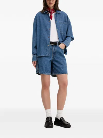 Dickies Patch-pocket Denim Jacket In Blue