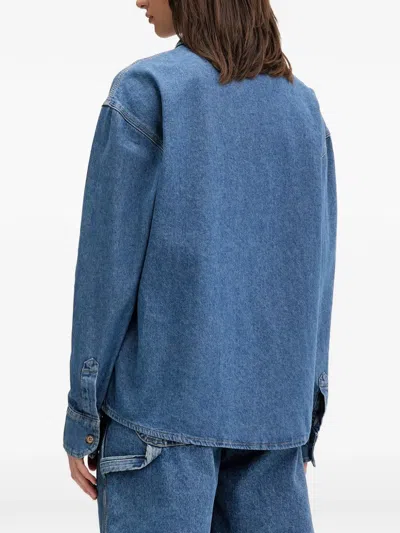 Dickies Patch-pocket Denim Jacket In Blue