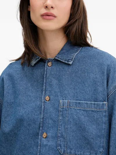 Dickies Patch-pocket Denim Jacket In Blue