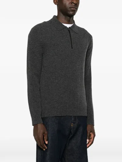 Canali 집업 폴로 스웨터 In Multi