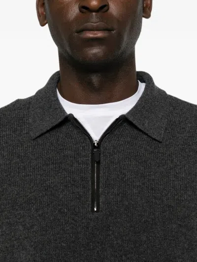 Canali 집업 폴로 스웨터 In Multi