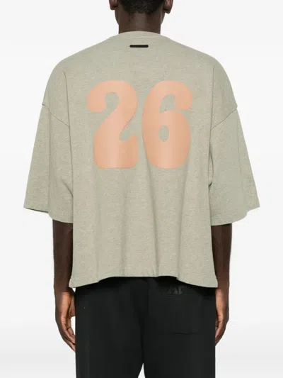 Essentials 로고 프린트 라운드 넥 티셔츠 In Multi